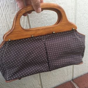 J.Crew Ladies Polka Dot Small Tote Purse